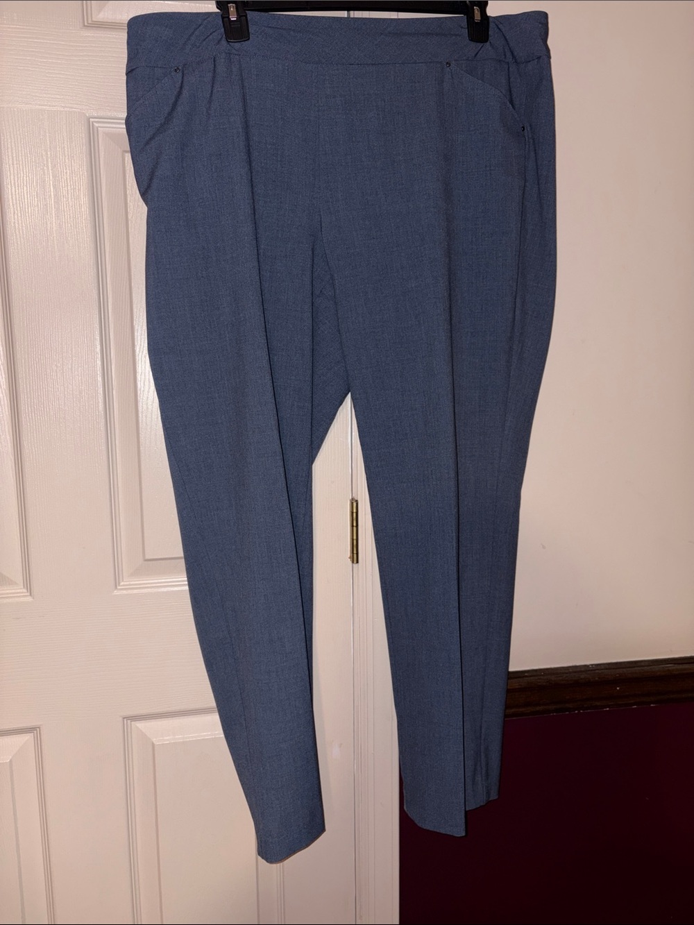 Roz & Ali Blue Tailored Women's Trousers
